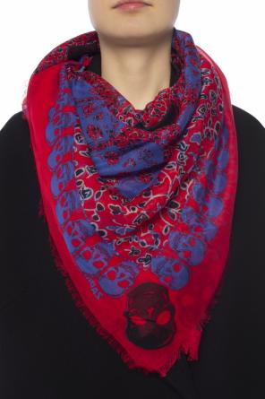 Patterned scarf with fringes, zdjęcie 2 Patterned scarf with fringes od Zadig & Voltaire